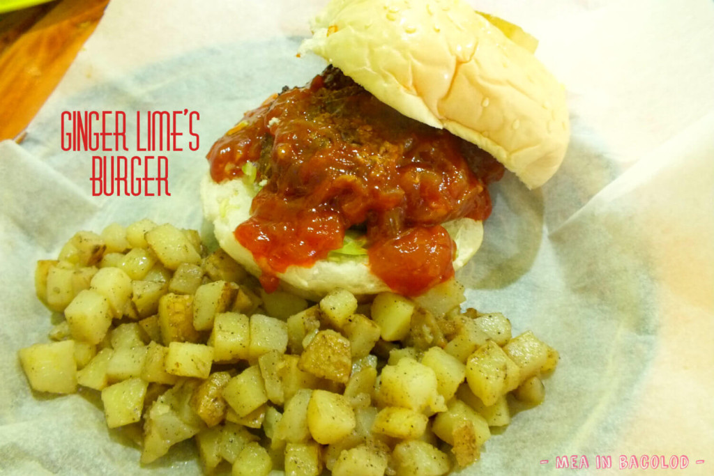 Ginger Lime Bacolod Menu - Burger