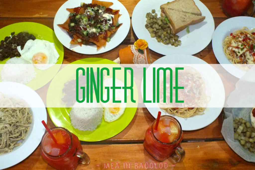Ginger Lime Bacolod Menu - Cover