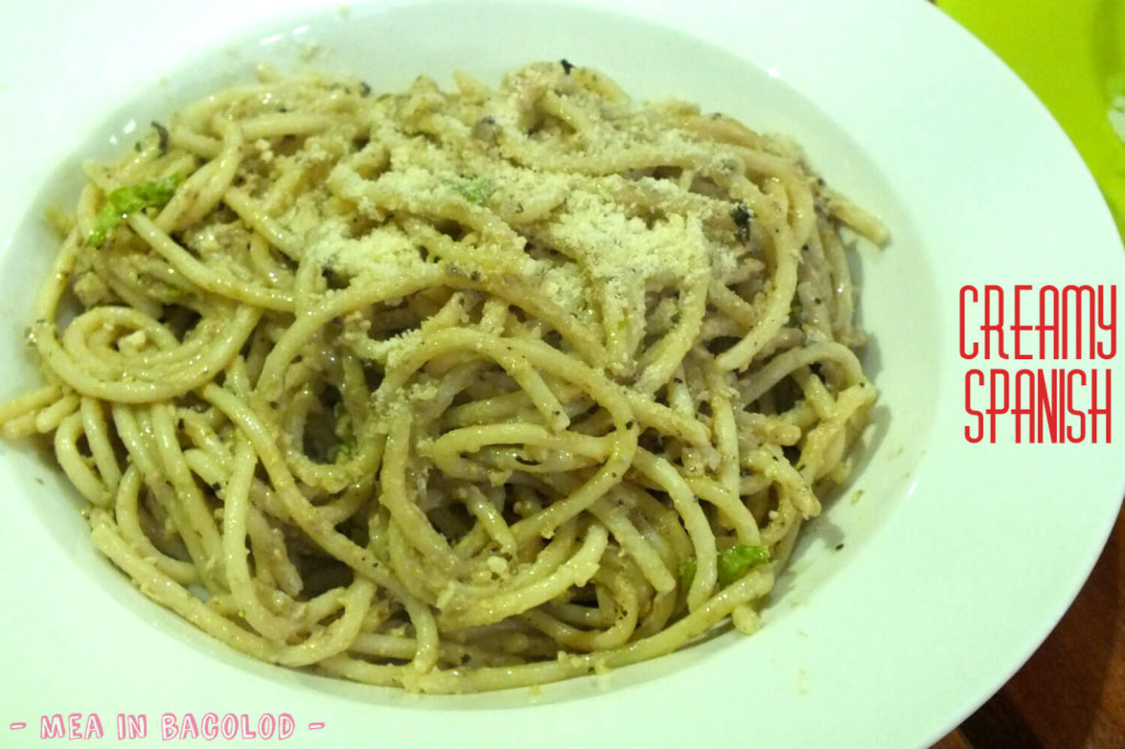 Ginger Lime Bacolod Menu - Creamy Spanish Pasta