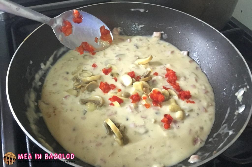 Mushroom Cream Sauce Recipe - Final Touches